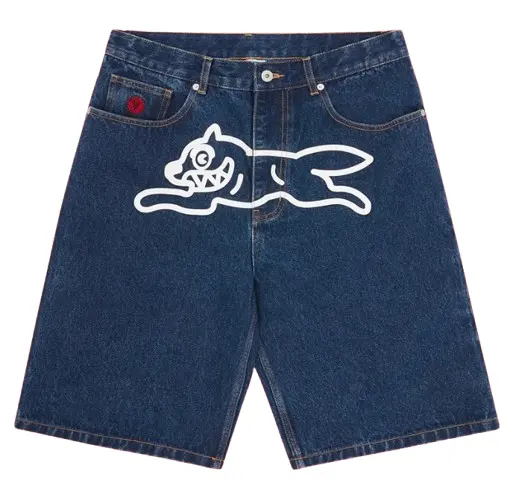 RUNNING DOG DENIM SHORTS - INDIGO