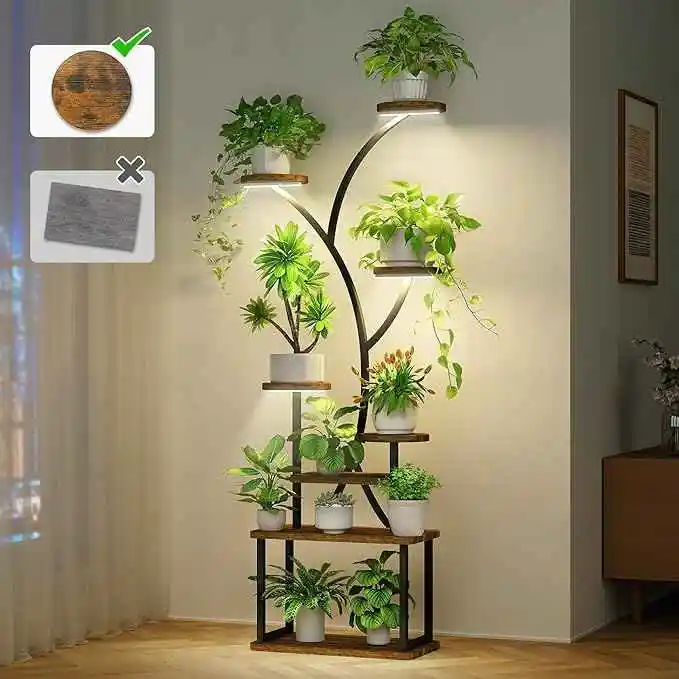 MistyJungle Plant Stand with Grow Light