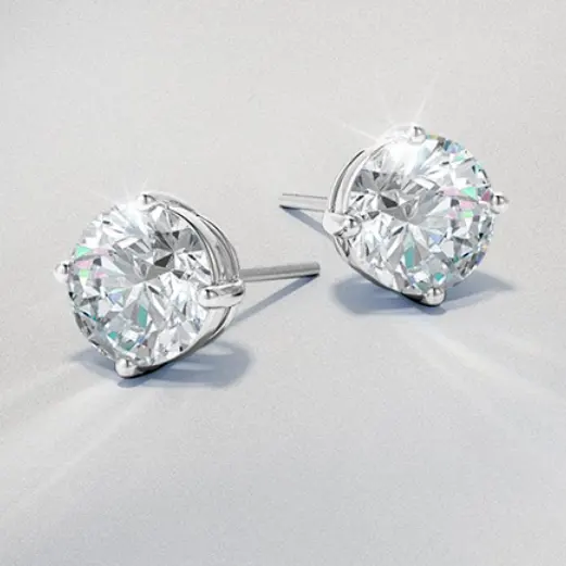 Angara CA: 1ct Solitaire Diamond Stud Earrings Just $1000