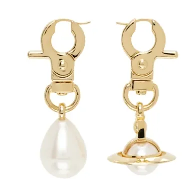 VIVIENNE WESTWOOD Gold Claude Earrings