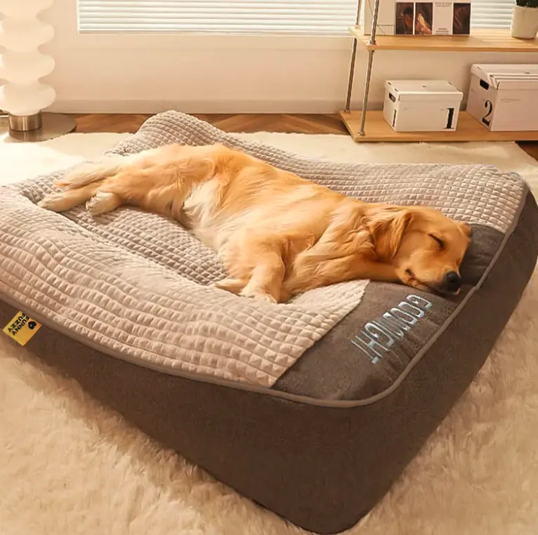 Large Thick Scratch-resistant Spine Protection Dog Cushion Bed