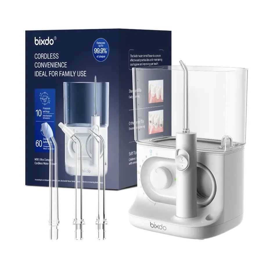 bixdo Cordless Compact Countertop Water Flosser