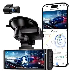 REDTIGER 4K Dash Camera Front and Rear WiFi Car Dvr Dual Car Camera