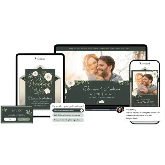 Lovebird: Simplified Wedding Guest Communication Up to 60% OFF