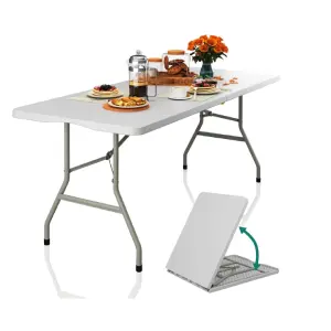 YITAHOME Heavy-Duty 6ft Folding Table with Handle