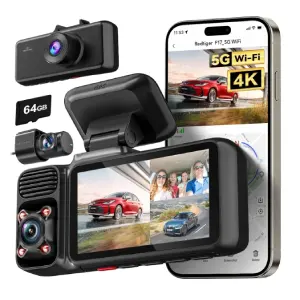 REDTIGER 4K 3 Channel Dash Cam