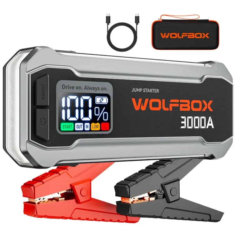 WOLFBOX 3000A 12V 汽车应急电源