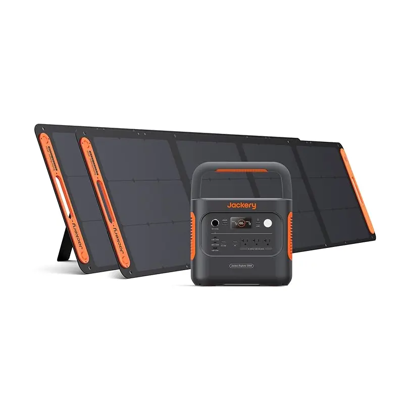 Jackery Solar Generator 2000 v2 with 2x200W Solar Panels