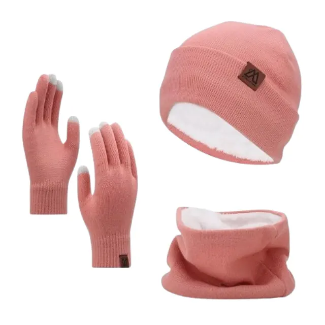 mysuntown Beanie Hat Scarf Gloves Set