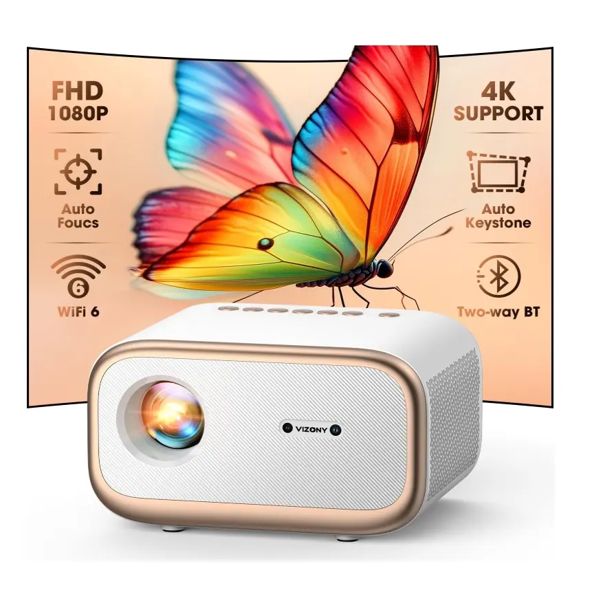 Mini Projector with WiFi and Two-way Bluetooth