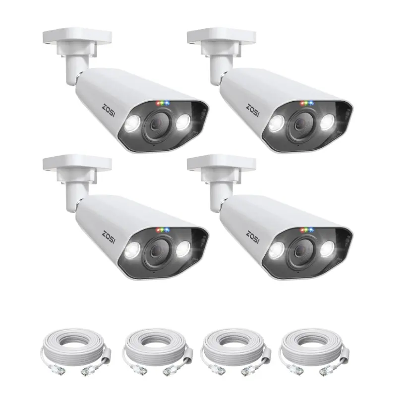 ZOSI 4PK 4K PoE Security Cameras