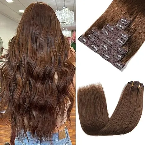 Clip in Hair Extensions Real Human Hair