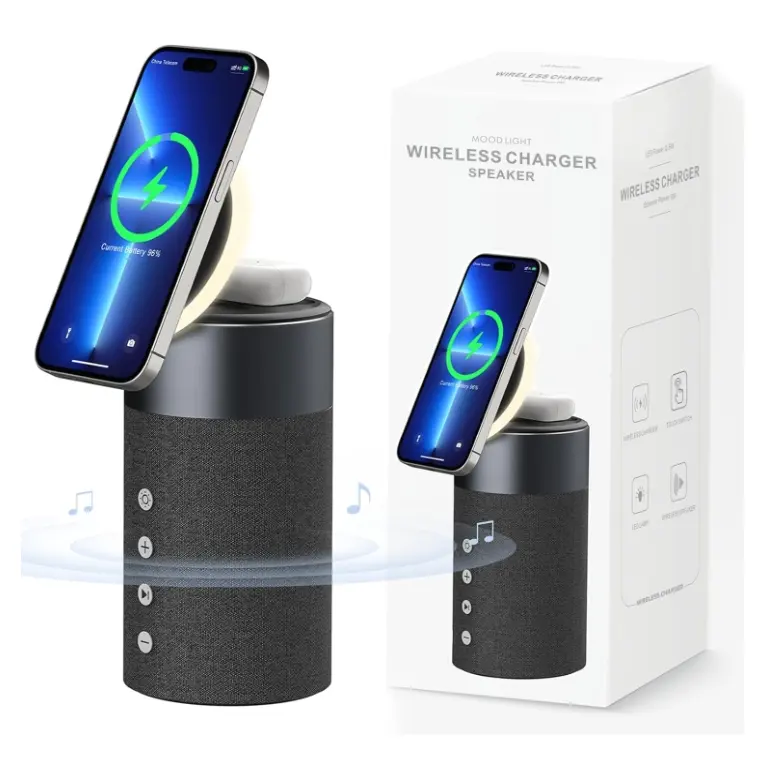 COLSUR Bluetooth Speaker & Magnetic Wireless Charger