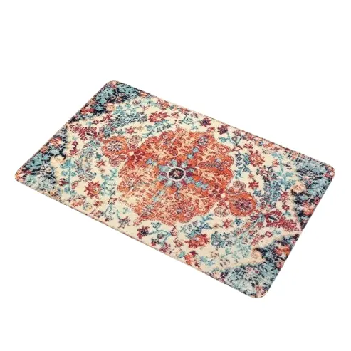 Lahome Bohemian Floral Medallion Area Rug