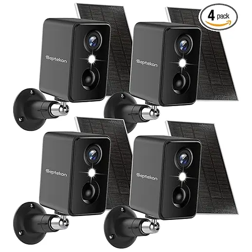 Septekon 2K Security Cameras Wireless Outdoor 4 Pack