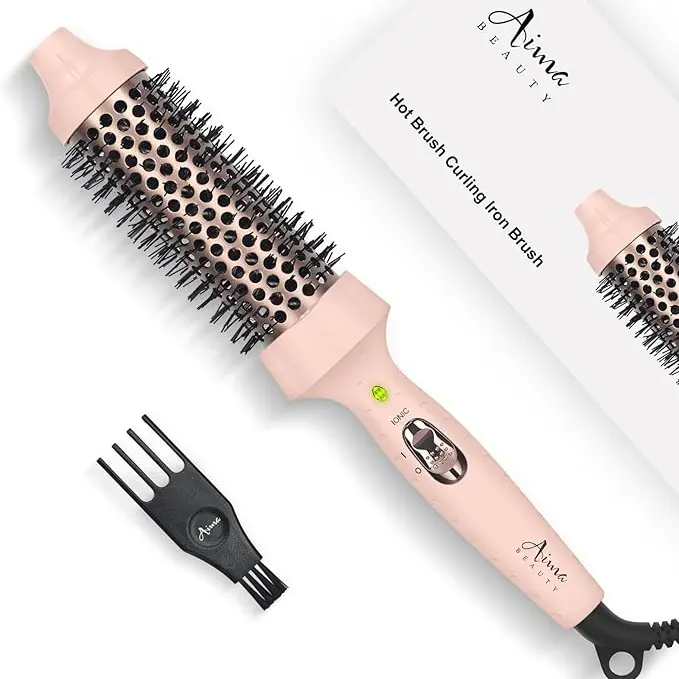 Aima Beauty Hair Curling Iron Brush