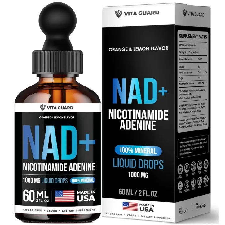 Vita Guard Pure NAD+ Supplements 1000mg Liquid Drops