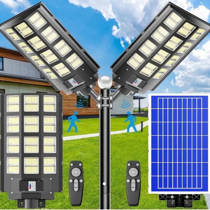 Jadisi 2-Pack 6800W Solar Street Lights