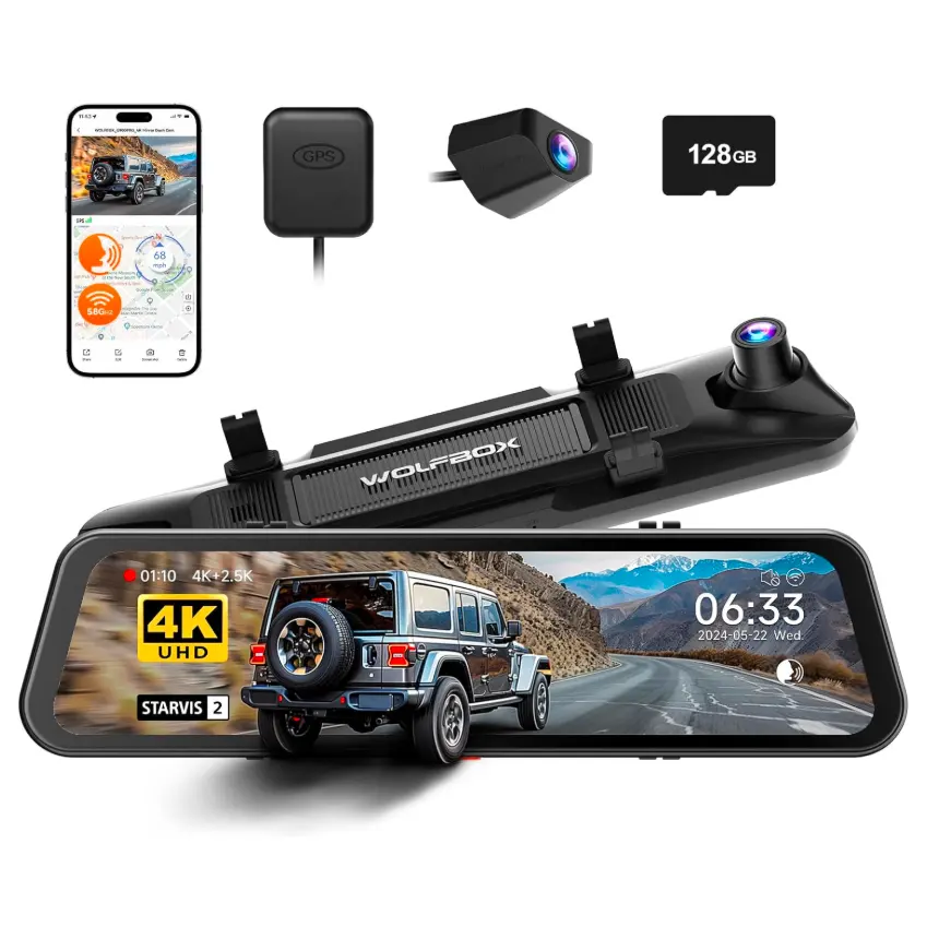WOLFBOX G900 PRO 后视镜行车记录仪