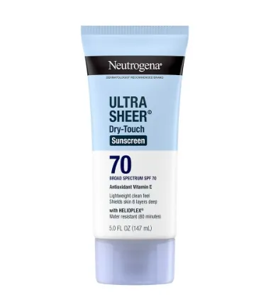 露得清干爽触感 SPF 70 防晒乳液，5.0 液体盎司