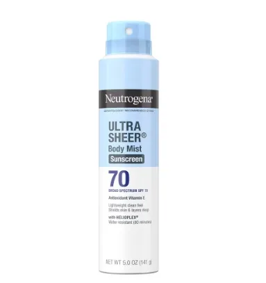 露得清轻盈防晒喷雾，SPF 70，5.0 盎司