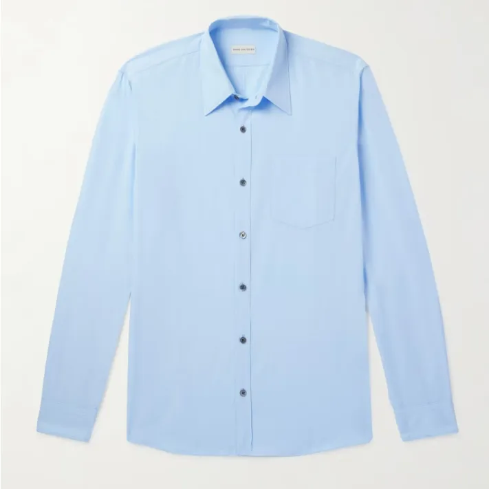 DRIES VAN NOTEN 蓝色衬衫
