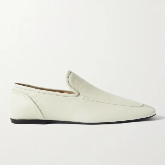 DRIES VAN NOTEN 白色皮革乐福鞋