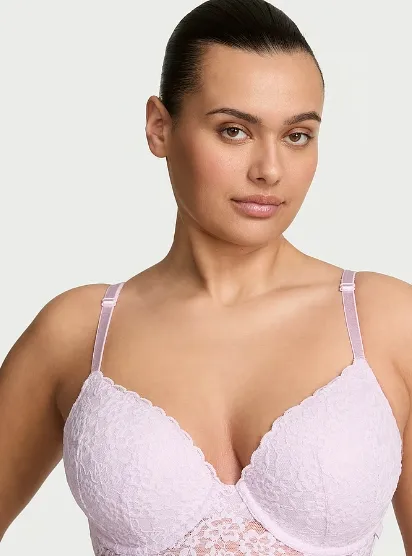Sexy Tee Lacie Lace-Up Longline Bra