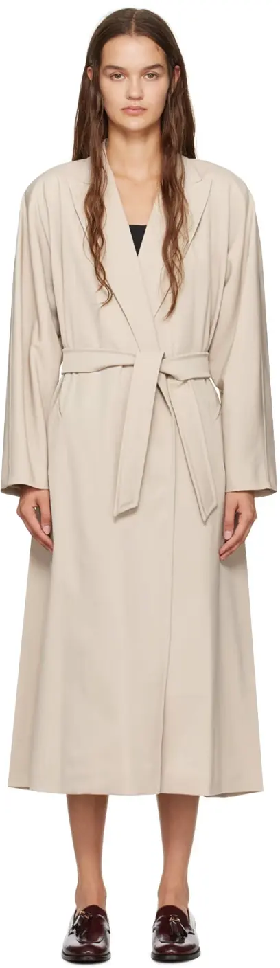 Max Mara Beige Ottico Coat