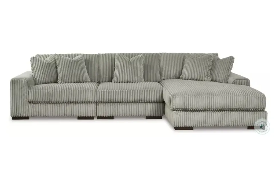 Ashley Furniture 灰色躺椅组合沙发