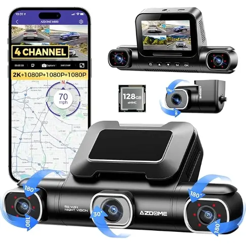 BOTSLAB 4K 170° Ultra Wide Angle Front and Rear Driving Recorder