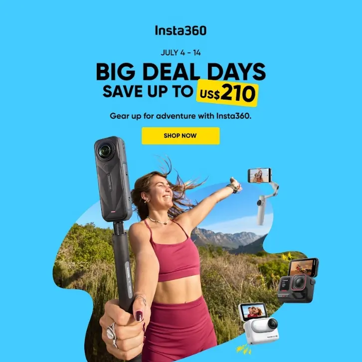 Insta360：亚马逊会员日最高立减$210