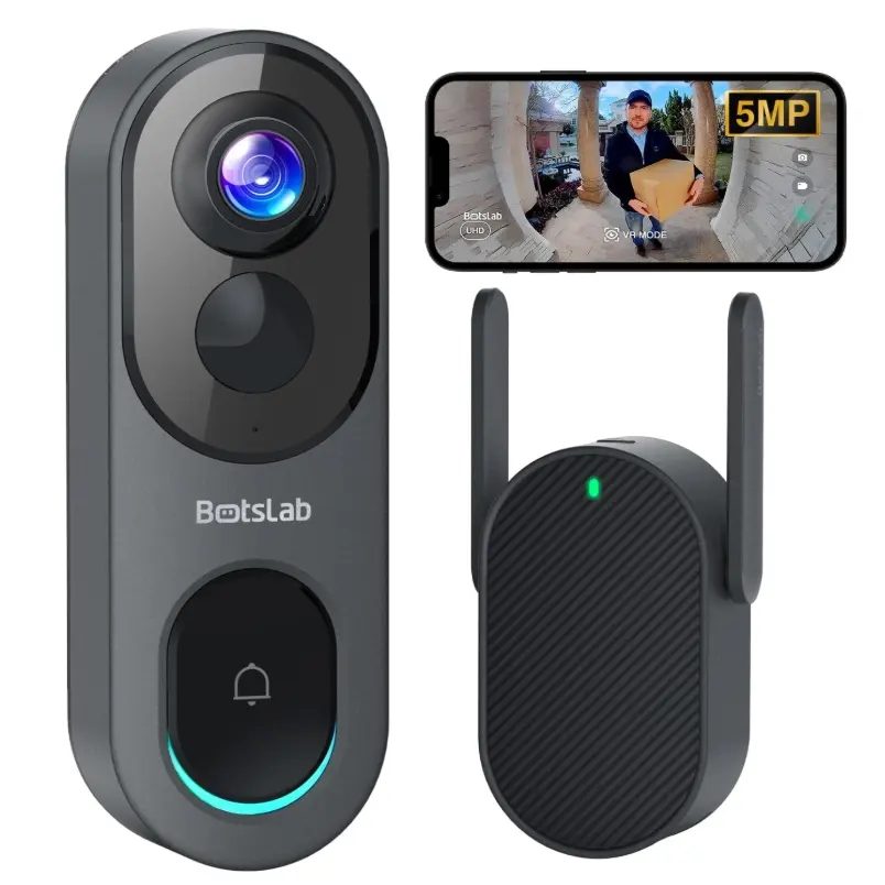 BOTSLAB 5MP Wireless Video Doorbell Camera