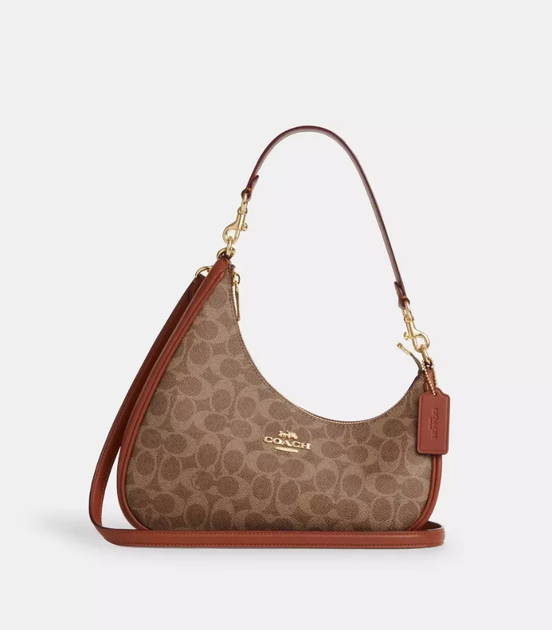Twisted Teri Shoulder Bag In Signature Canvas