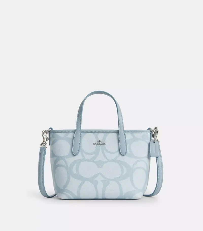 City Mini Tote Bag In Sketch Signature Canvas