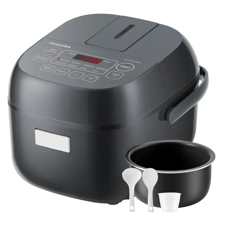 TOSHIBA Rice Cooker Small 3-Cup Uncooked– LCD Display