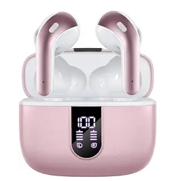 TAGRY Bluetooth Headphones with Wireless Charging Case