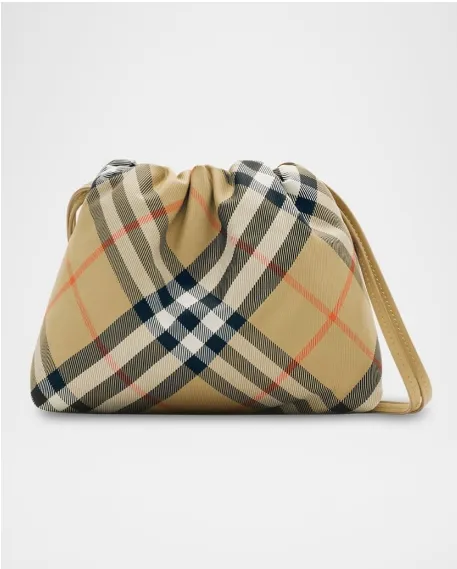 Burberry 女童格纹斜挎包