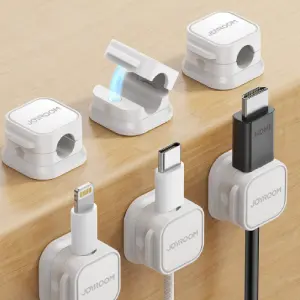 JOYROOM 6个装磁吸桌面数据线固定神器