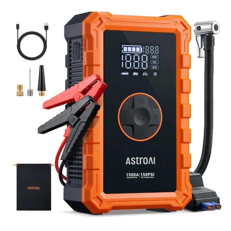 AstroAI S8 Air 1500A 应急启动空气压缩机