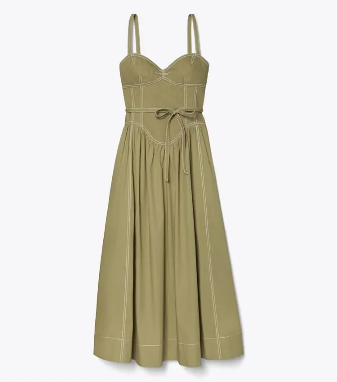 COTTON TWILL DRESS