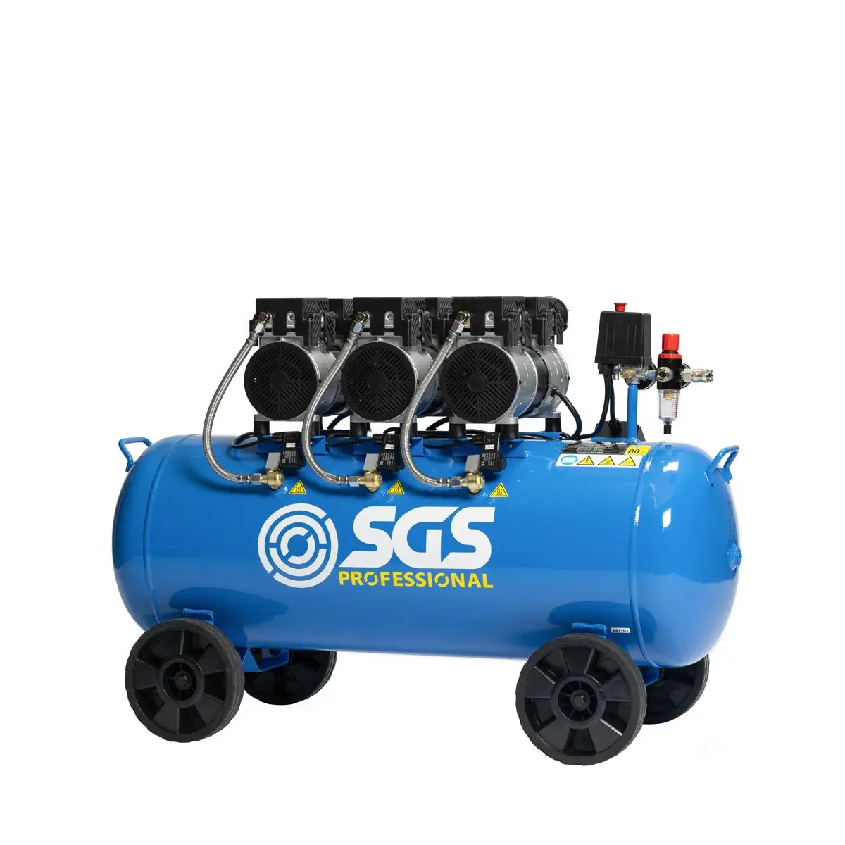 SGS Pro Super Silent 100L Air Compressor - 3HP 13.6CFM