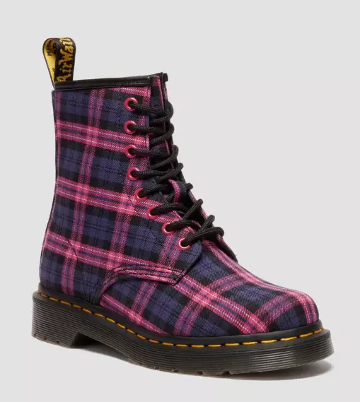 1460 Tartan 格纹系带靴