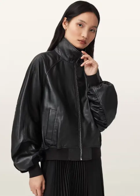 Felda 真皮飞行员夹克