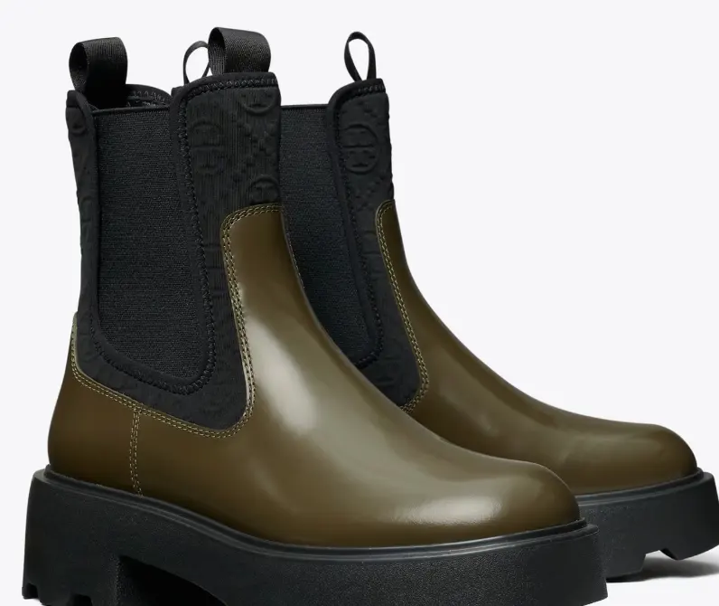 T Monogram Chelsea Lug Boot