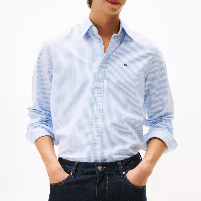 TOMMY HILFIGER 常规版型弹力牛津衬衫