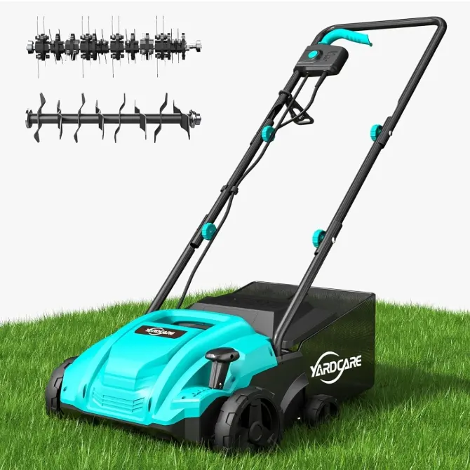 YARDCARE 二合一电动除草机和松土机
