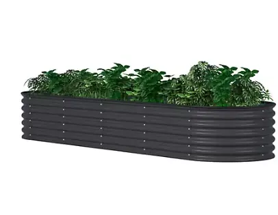 Veikous 9-in-1 Modular Metal Raised Garden Bed Kit
