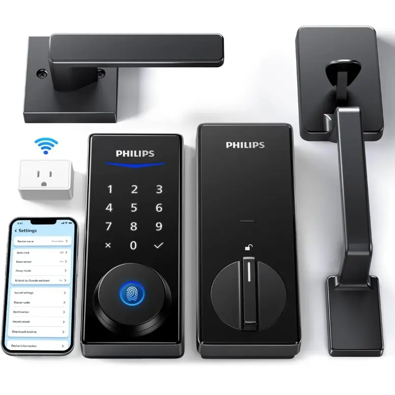 Philips Wi-Fi 智能带手柄指纹门锁