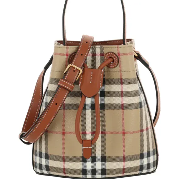 Burberry 巴宝莉迷你格纹水桶包